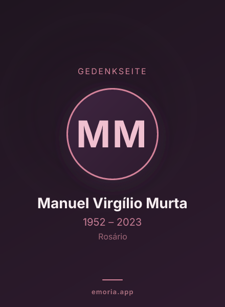 Gedenkportrait von Manuel Virgílio Murta