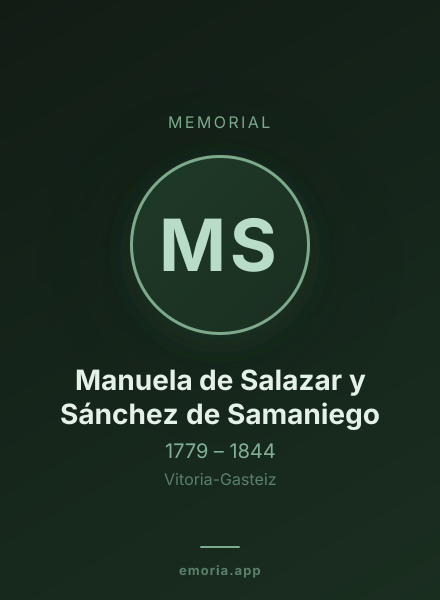 Memorial portrait of Manuela de Salazar y Sánchez de Samaniego