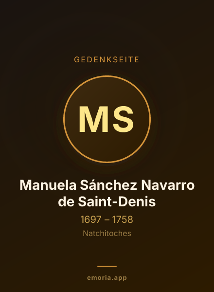 Gedenkportrait von Manuela Sánchez Navarro de Saint-Denis