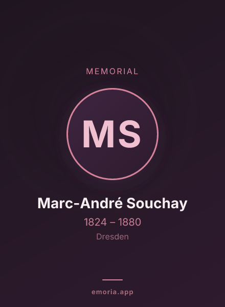 Memorial portrait of Marc-André Souchay