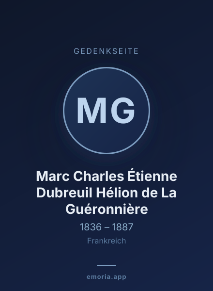 Gedenkportrait von Marc Charles Étienne Dubreuil Hélion de La Guéronnière