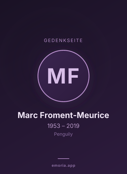 Gedenkportrait von Marc Froment-Meurice