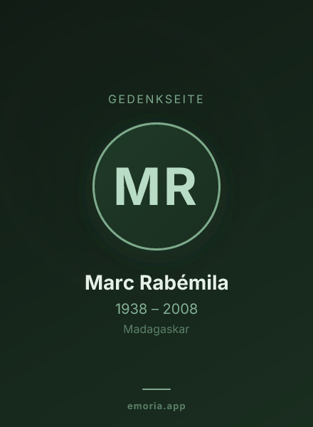 Gedenkportrait von Marc Rabémila
