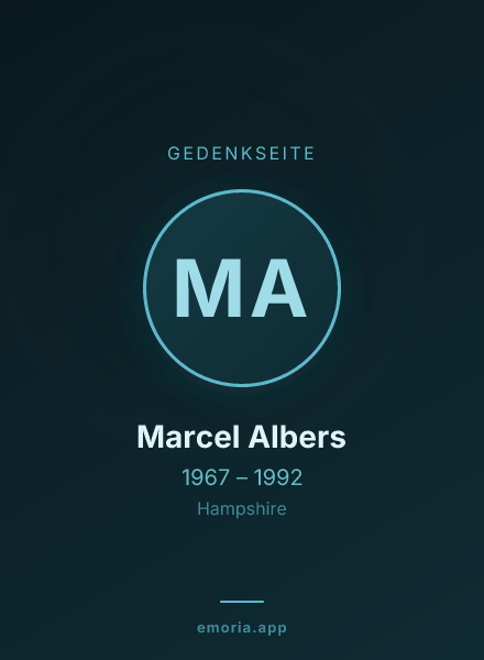 Gedenkportrait von Marcel Albers