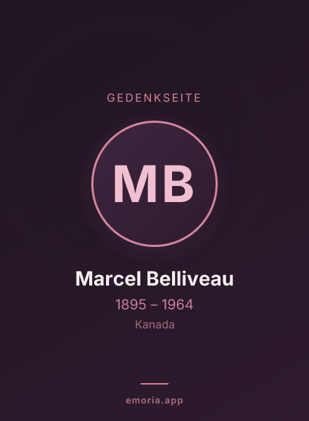 Gedenkportrait von Marcel Belliveau