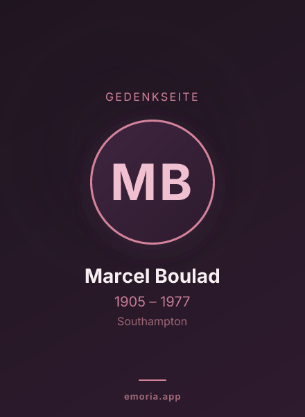 Gedenkportrait von Marcel Boulad
