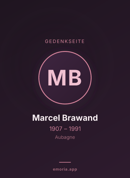 Gedenkportrait von Marcel Brawand