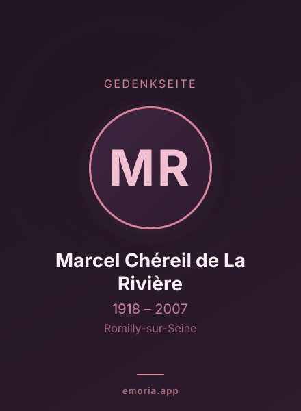 Gedenkportrait von Marcel Chéreil de La Rivière