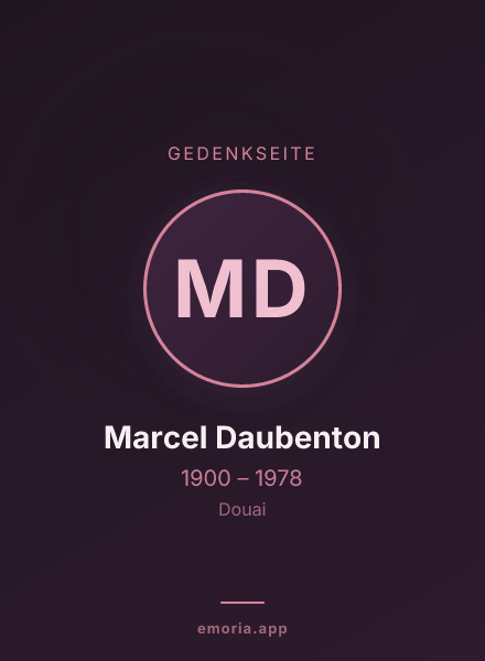 Gedenkportrait von Marcel Daubenton