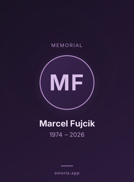 Memorial portrait of Marcel Fujcik