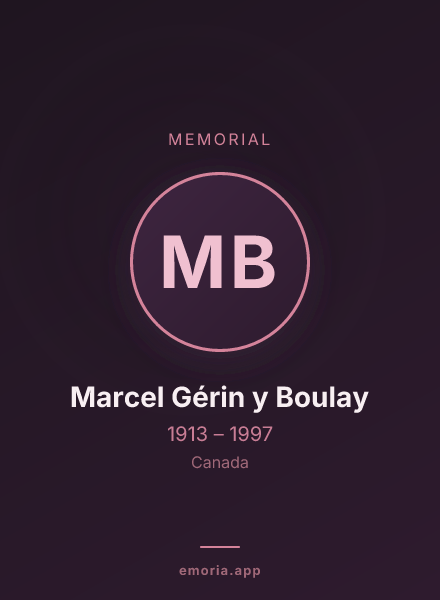 Memorial portrait of Marcel Gérin y Boulay