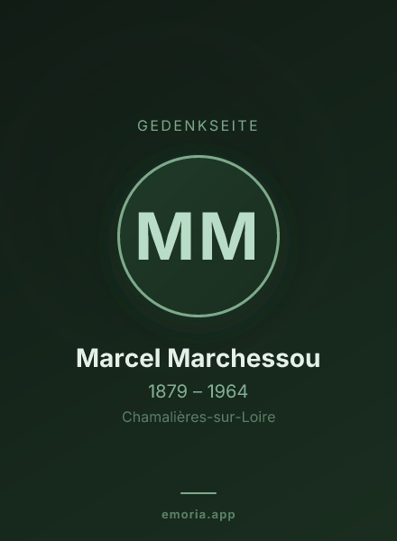 Gedenkportrait von Marcel Marchessou