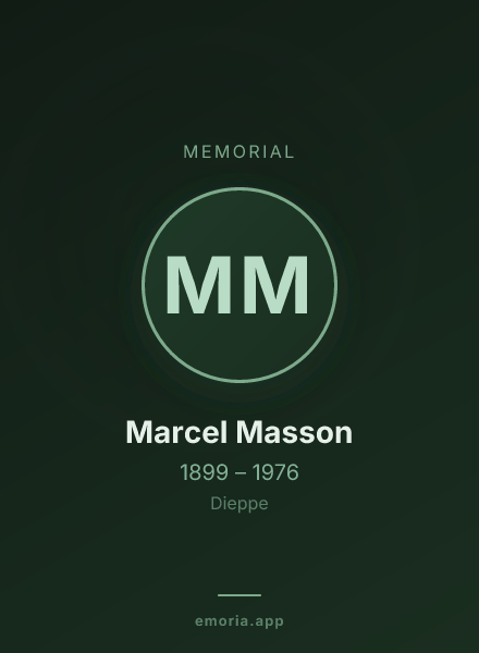 Memorial portrait of Marcel Masson