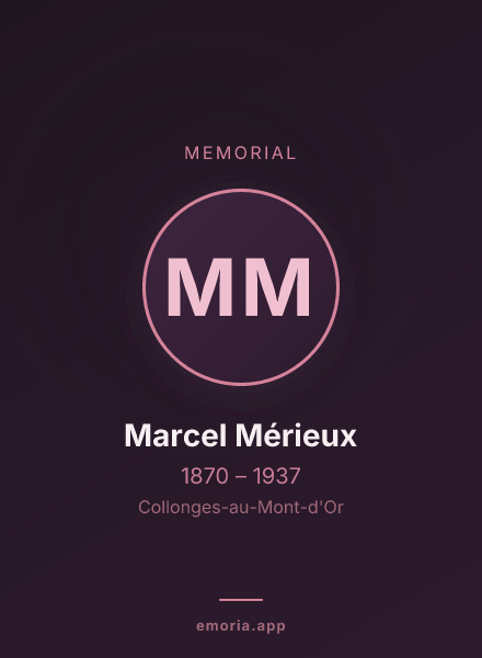 Memorial portrait of Marcel Mérieux