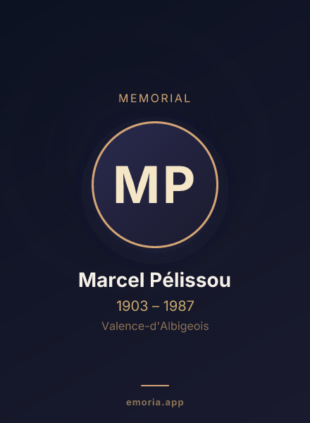 Memorial portrait of Marcel Pélissou