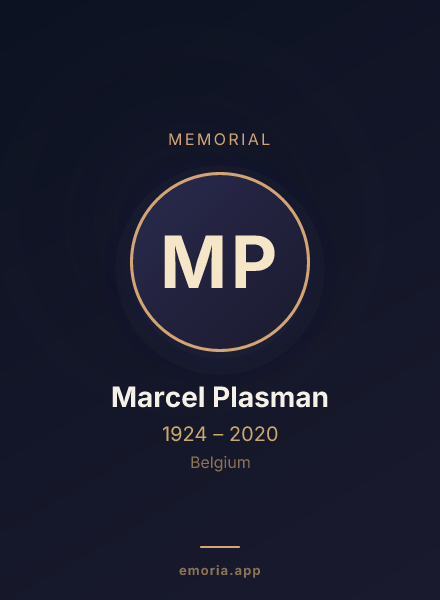 Memorial portrait of Marcel Plasman