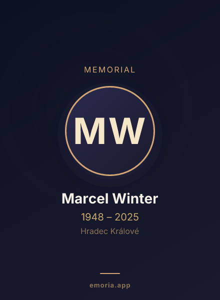 Memorial portrait of Marcel Winter
