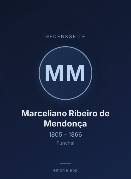 Gedenkportrait von Marceliano Ribeiro de Mendonça