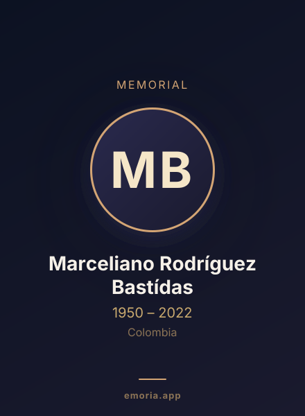 Memorial portrait of Marceliano Rodríguez Bastídas