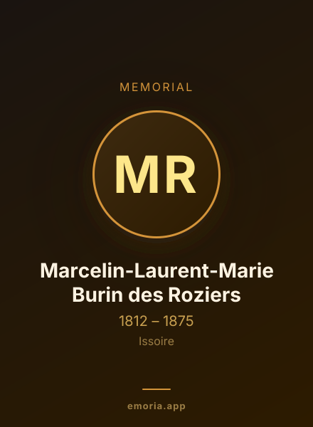 Memorial portrait of Marcelin-Laurent-Marie Burin des Roziers