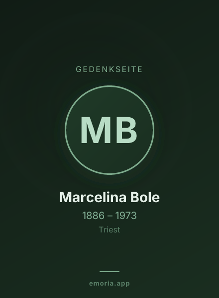Gedenkportrait von Marcelina Bole