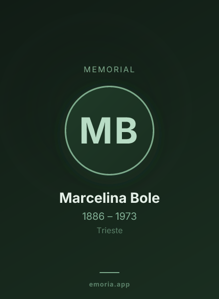 Memorial portrait of Marcelina Bole