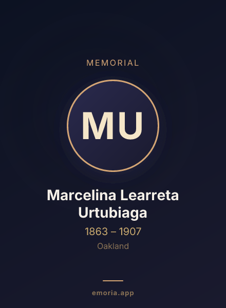 Memorial portrait of Marcelina Learreta Urtubiaga