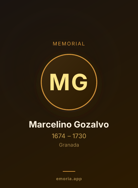 Memorial portrait of Marcelino Gozalvo