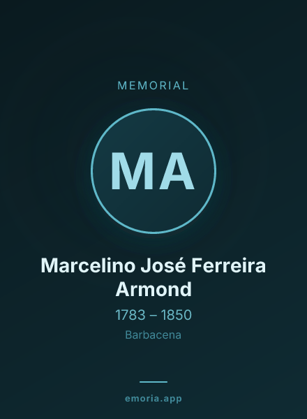 Memorial portrait of Marcelino José Ferreira Armond