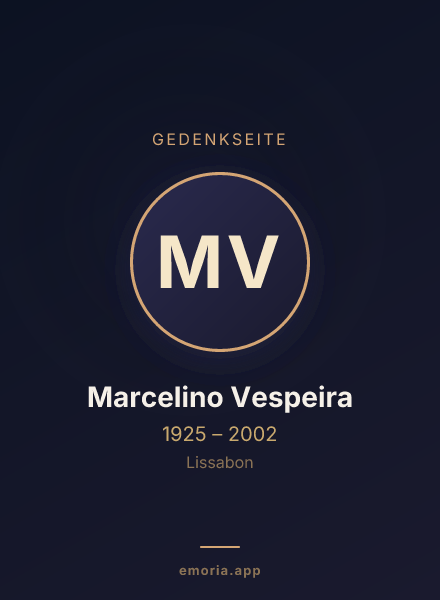 Gedenkportrait von Marcelino Vespeira