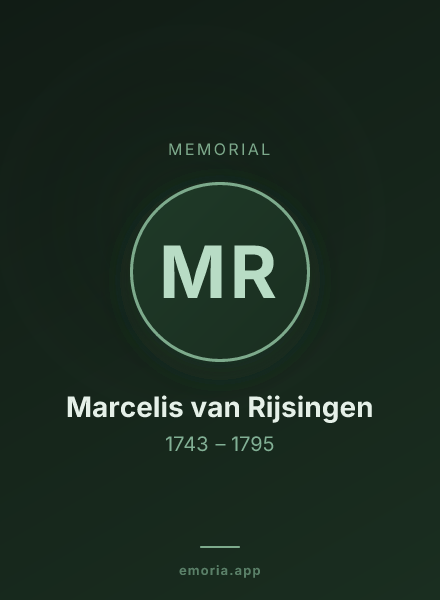 Memorial portrait of Marcelis van Rijsingen