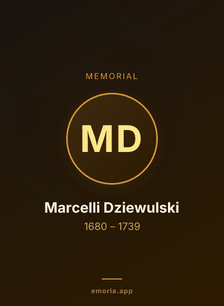 Memorial portrait of Marcelli Dziewulski