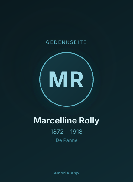 Gedenkportrait von Marcelline Rolly
