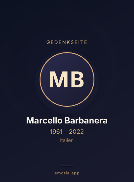 Gedenkportrait von Marcello Barbanera