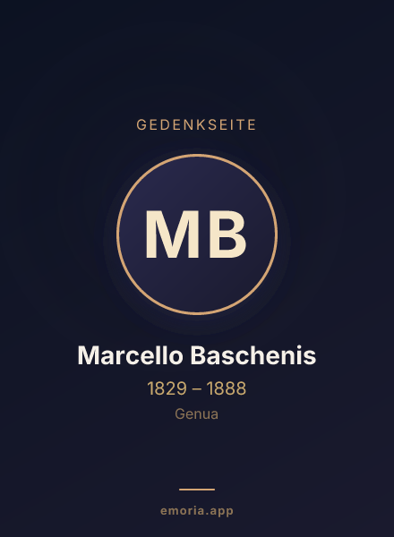Gedenkportrait von Marcello Baschenis