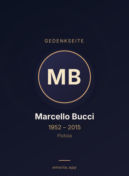 Gedenkportrait von Marcello Bucci