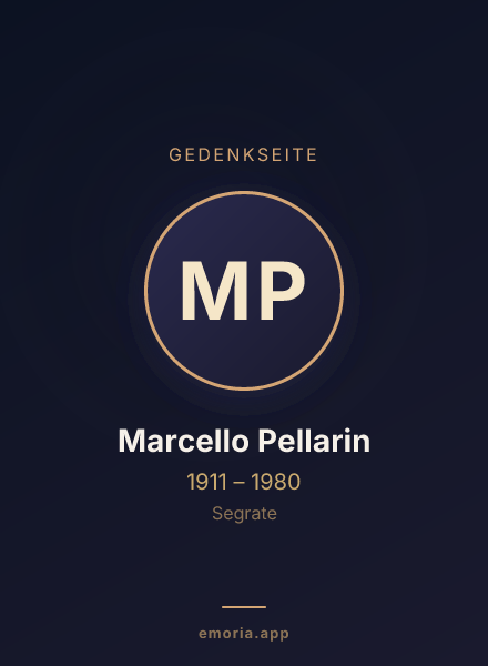 Gedenkportrait von Marcello Pellarin