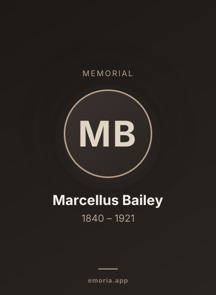 Memorial portrait of Marcellus Bailey