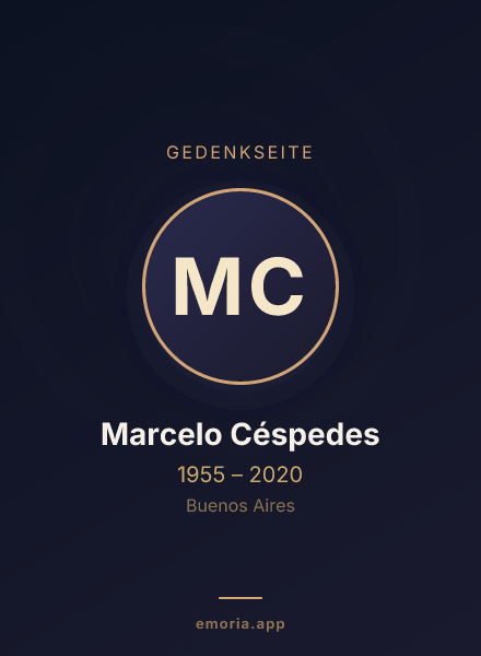 Gedenkportrait von Marcelo Céspedes