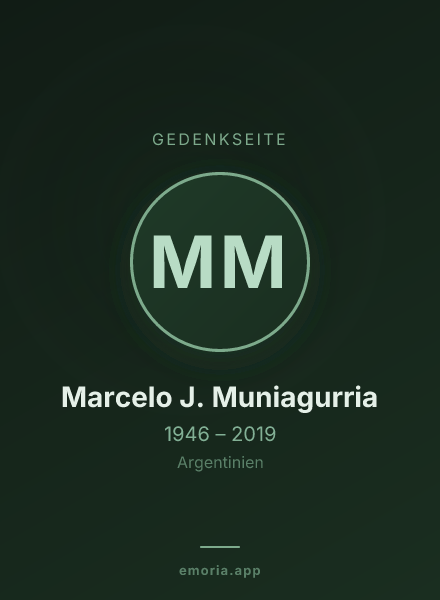 Gedenkportrait von Marcelo J. Muniagurria