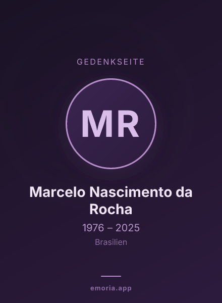 Gedenkportrait von Marcelo Nascimento da Rocha