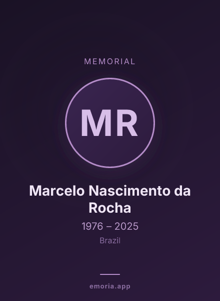 Memorial portrait of Marcelo Nascimento da Rocha