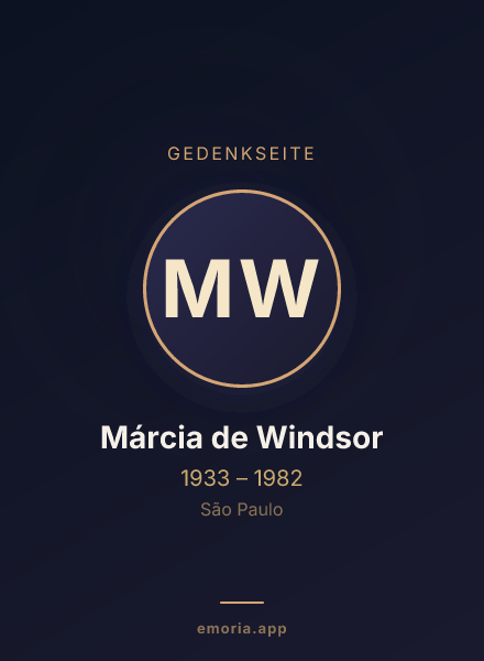 Gedenkportrait von Márcia de Windsor