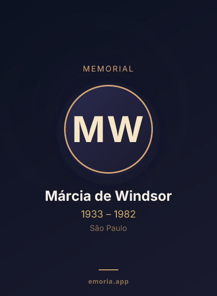 Memorial portrait of Márcia de Windsor