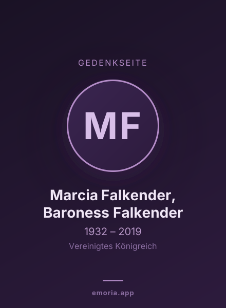Gedenkportrait von Marcia Falkender, Baroness Falkender