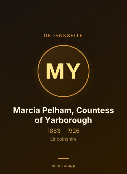 Gedenkportrait von Marcia Pelham, Countess of Yarborough