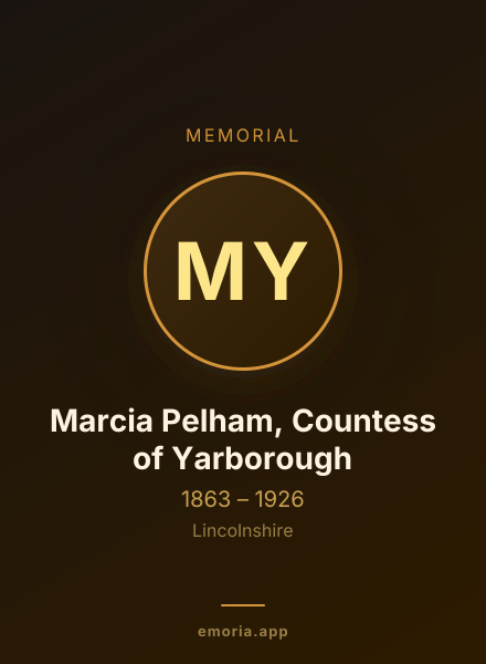 Memorial portrait of Marcia Pelham, Countess of Yarborough