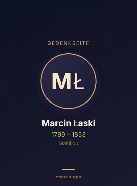 Gedenkportrait von Marcin Łaski
