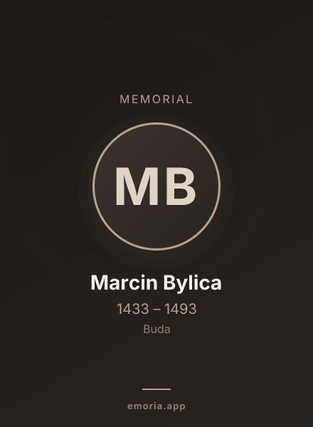Memorial portrait of Marcin Bylica