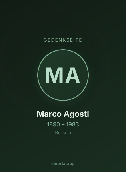 Gedenkportrait von Marco Agosti